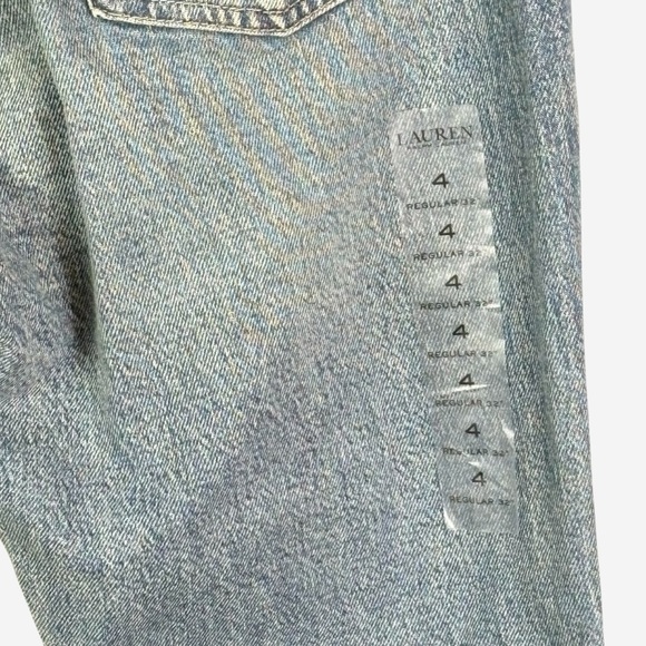 Lauren Ralph Lauren Black Label Mid Rise Straight Leg Jeans Size 4 (4x32) NWOT - Picture 14 of 14